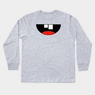 Toothy grin Kids Long Sleeve T-Shirt